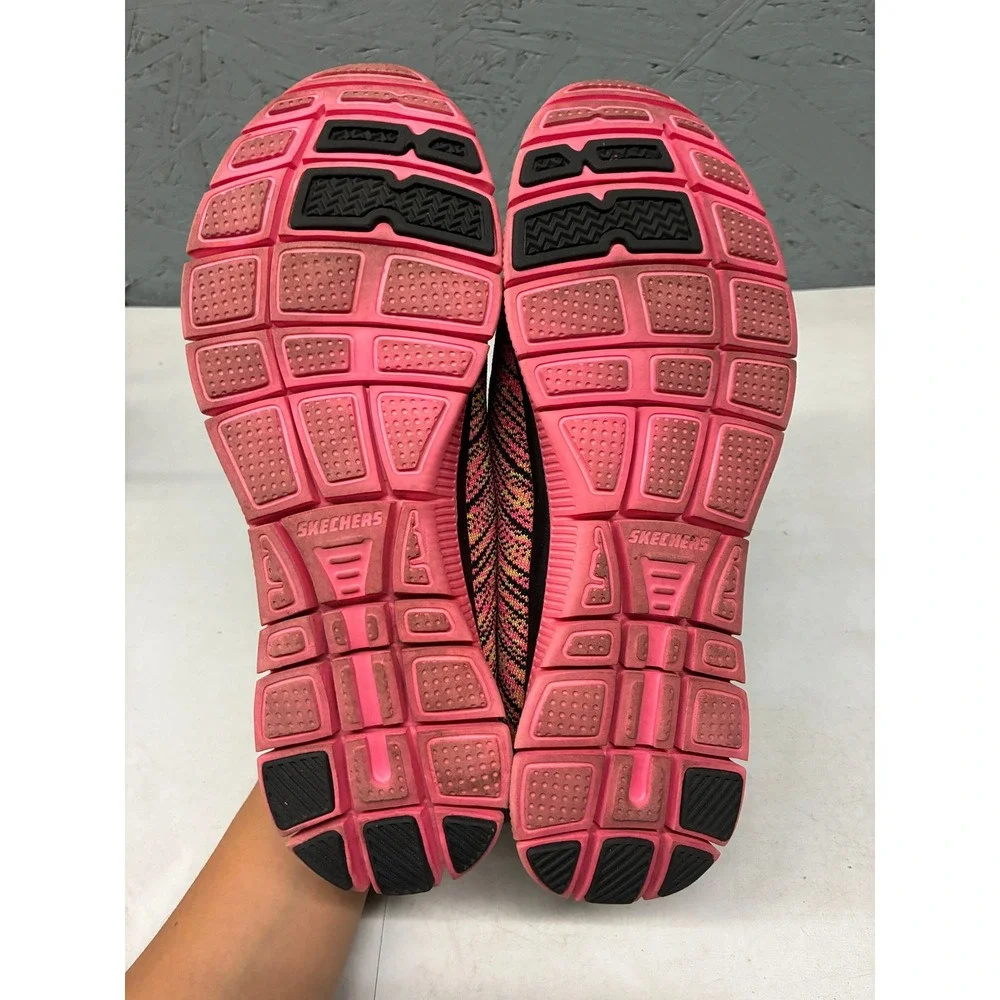 Skechers Sneakers Flex Appeal Next Generation Womens Size 10 Black Pink Athletic